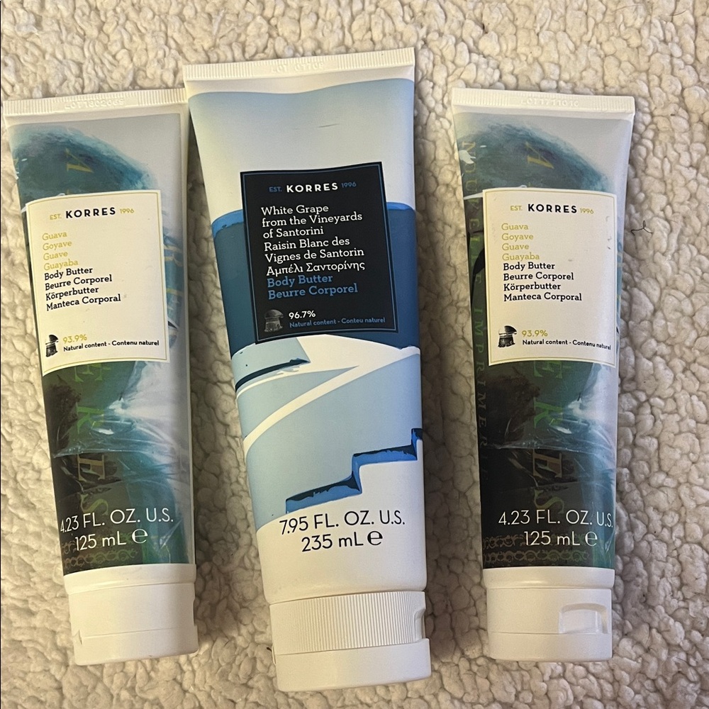 Korres Body Butter Set - White Grape and Guava